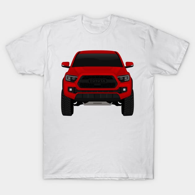 Toyota Tacoma DARK-RED T-Shirt by VENZ0LIC